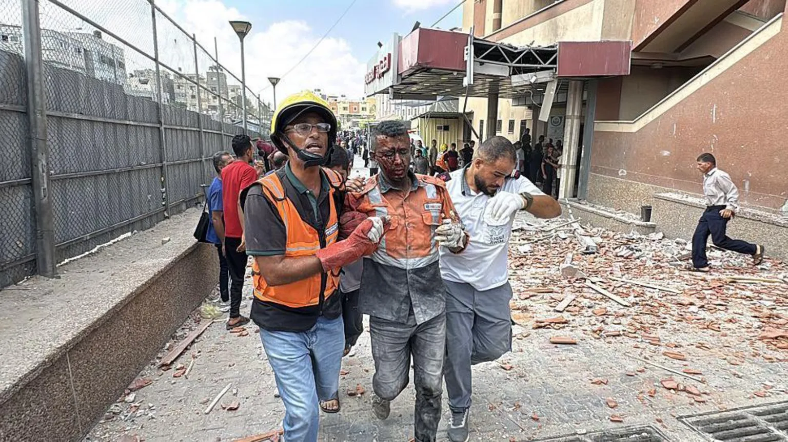 Israel Gaza hospital strike, journalists killed Gaza, Nasser Hospital strike